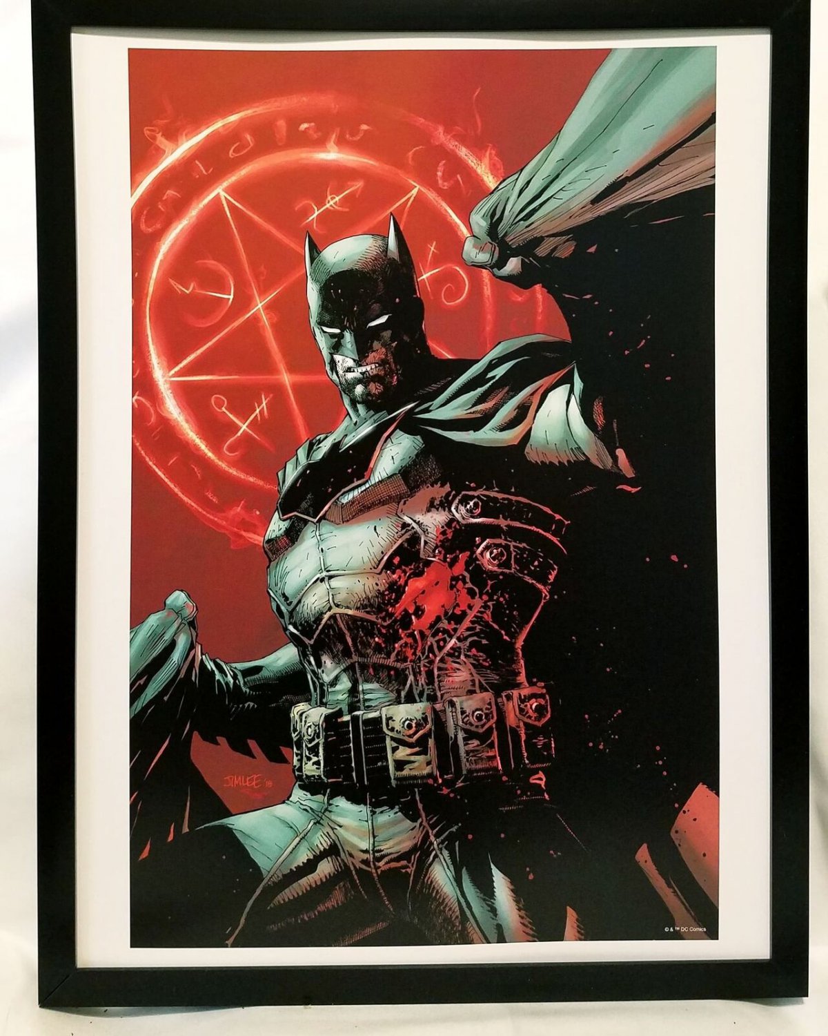 Batman Damned by Jim Lee FRAMED 12x16 Art Print DC Comics Poster