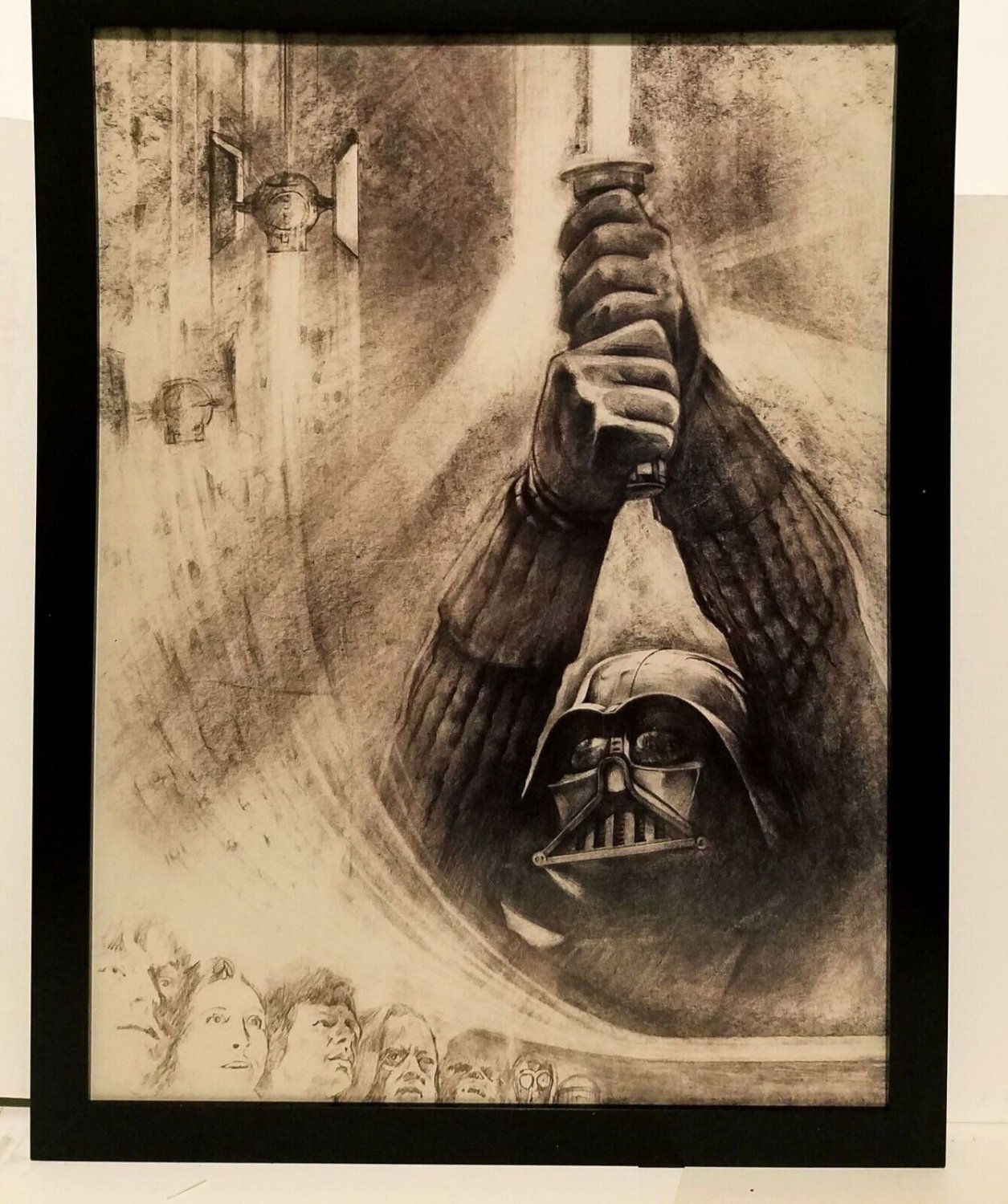 Star Wars Empire Strikes Back concept treatment 9x12 FRAMED Art Print Movie Post