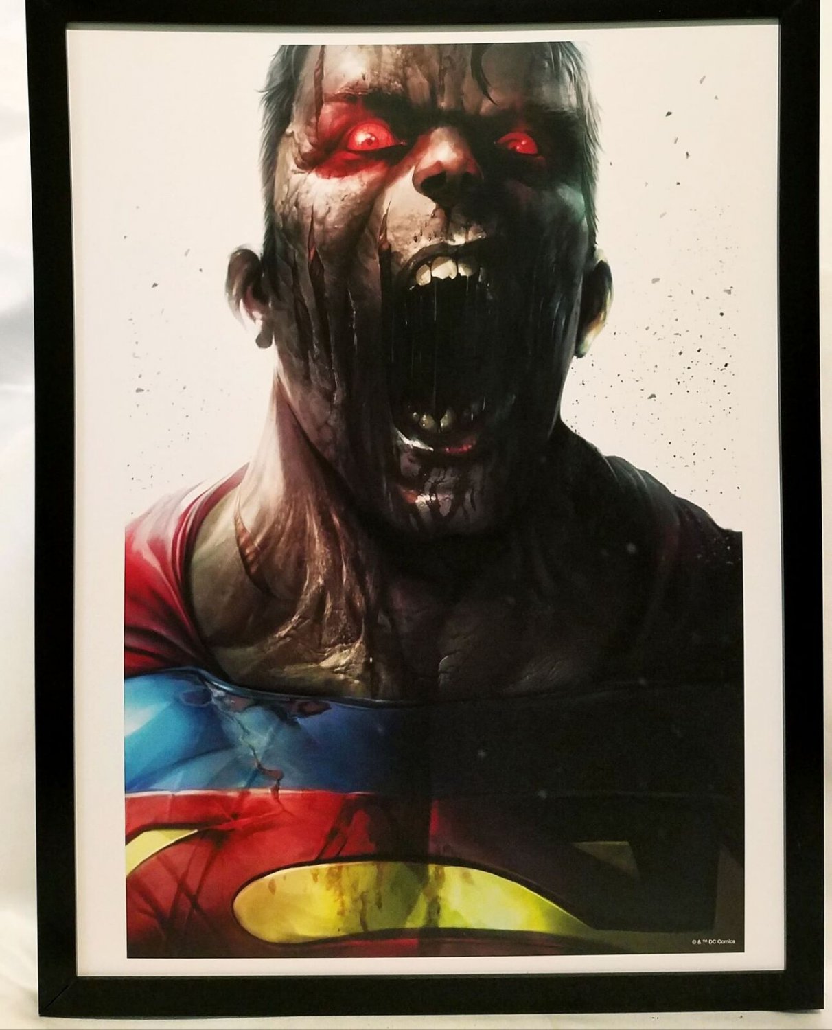 Superman Zombie DCeased by Francesco Mattina FRAMED 12x16 Art Print Poster DC Co