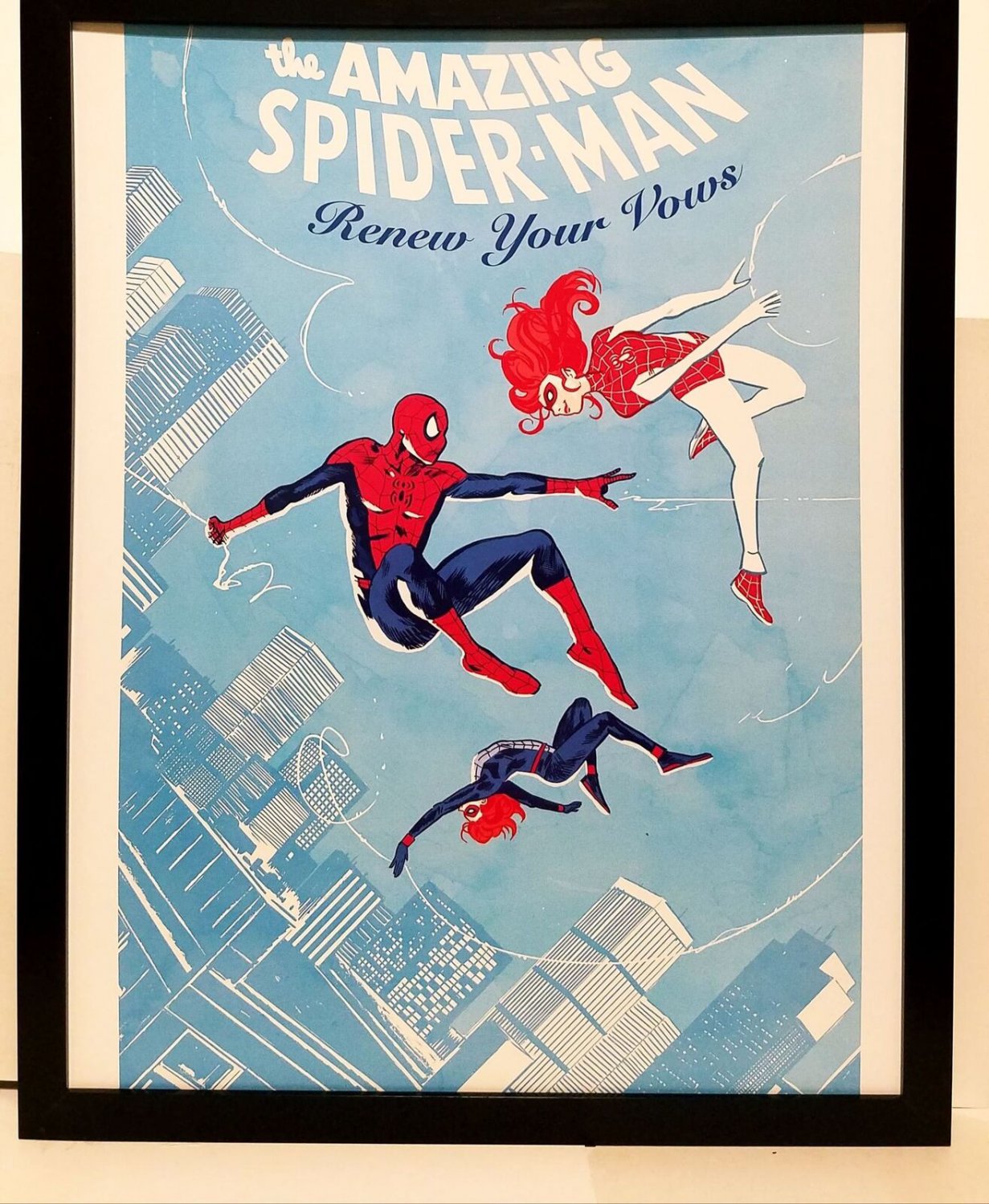 Spider-Man Renew Your Vows by Michael Walsh 11x14 FRAMED Marvel Comics Art Print