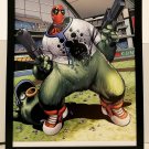 Deadpool Phillie Phantic homage by Paco Medina 11x14 FRAMED Marvel Comics Art Pr
