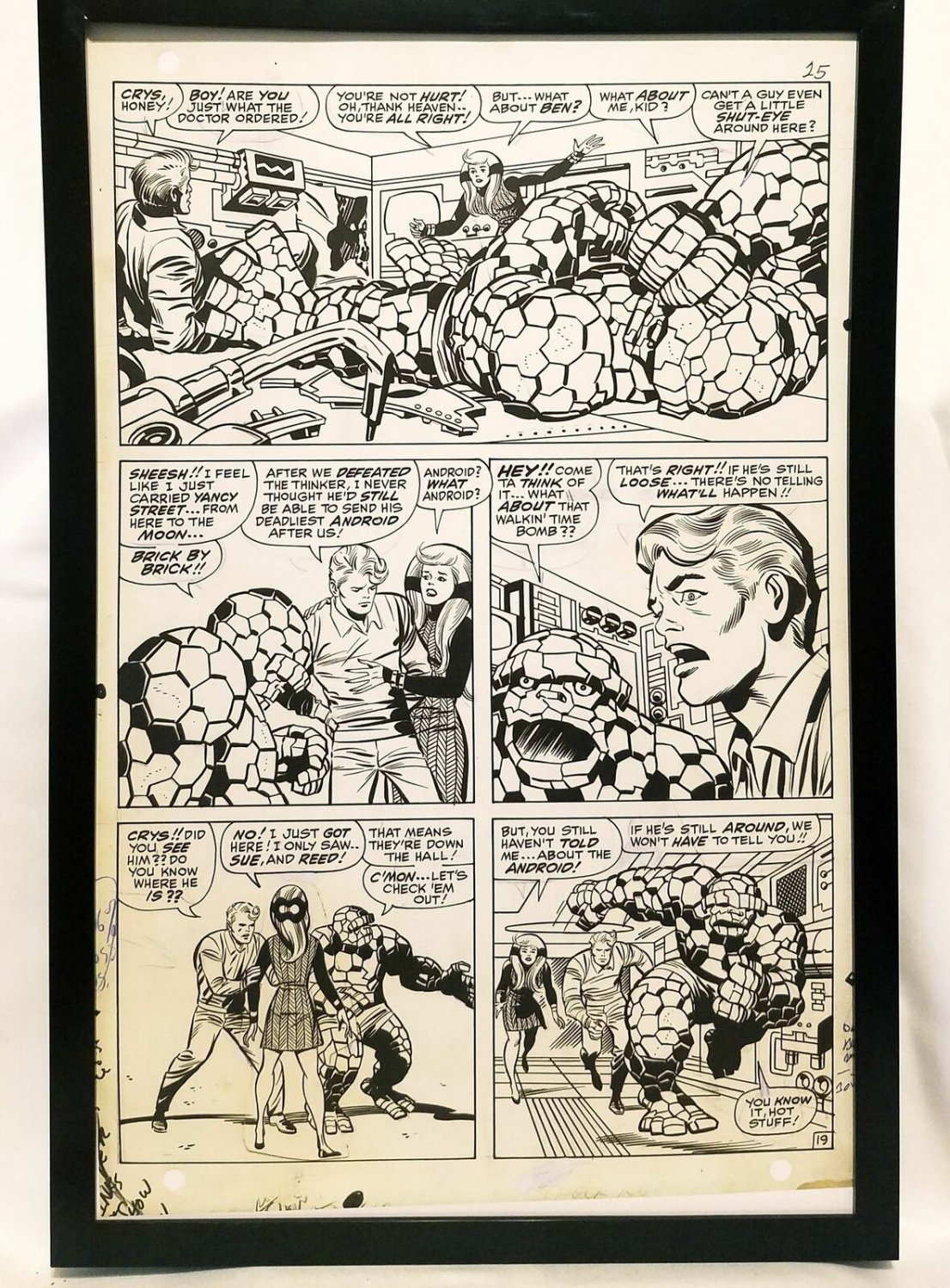 Fantastic Four #71 pg. 19 by Jack Kirby 11x17 FRAMED Original Art Poster Marvel