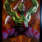 Drax Marvel Masterpieces by Joe Jusko 9x12 FRAMED Marvel Comics Art Print Poster