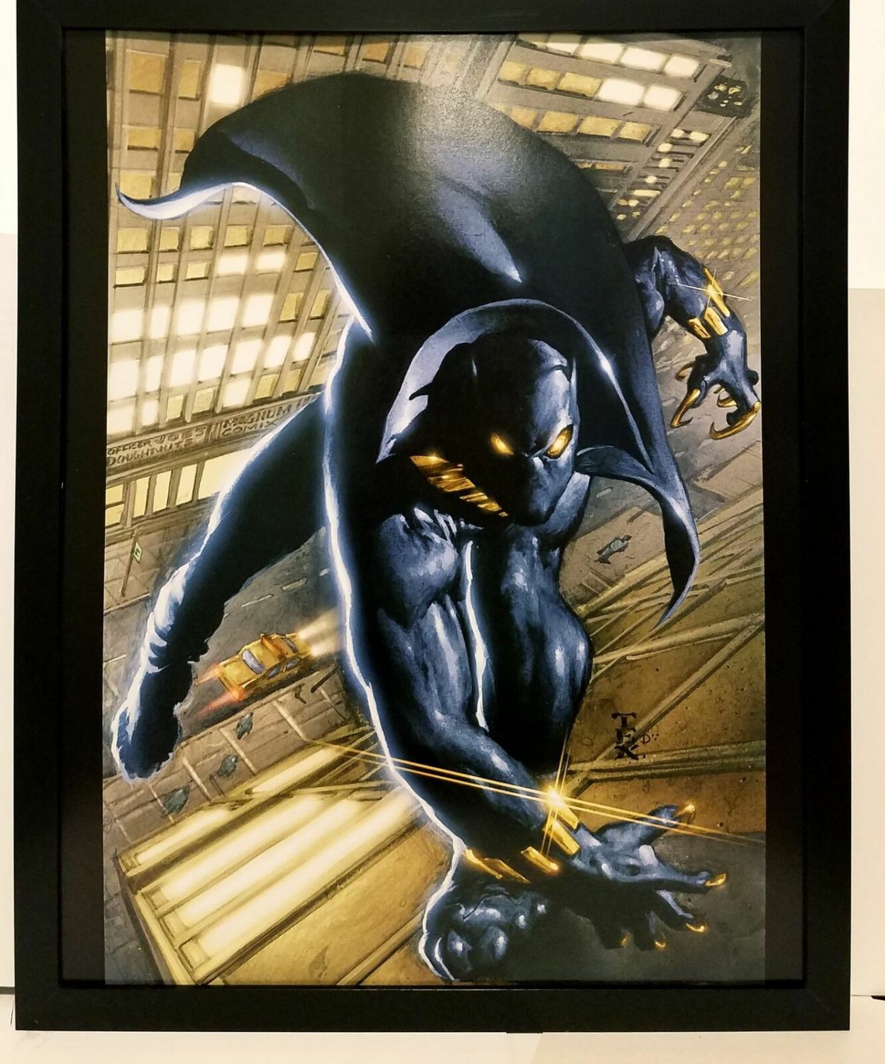 Black Panther by Mark Texeira 11x14 FRAMED Marvel Comics Art Print Poster