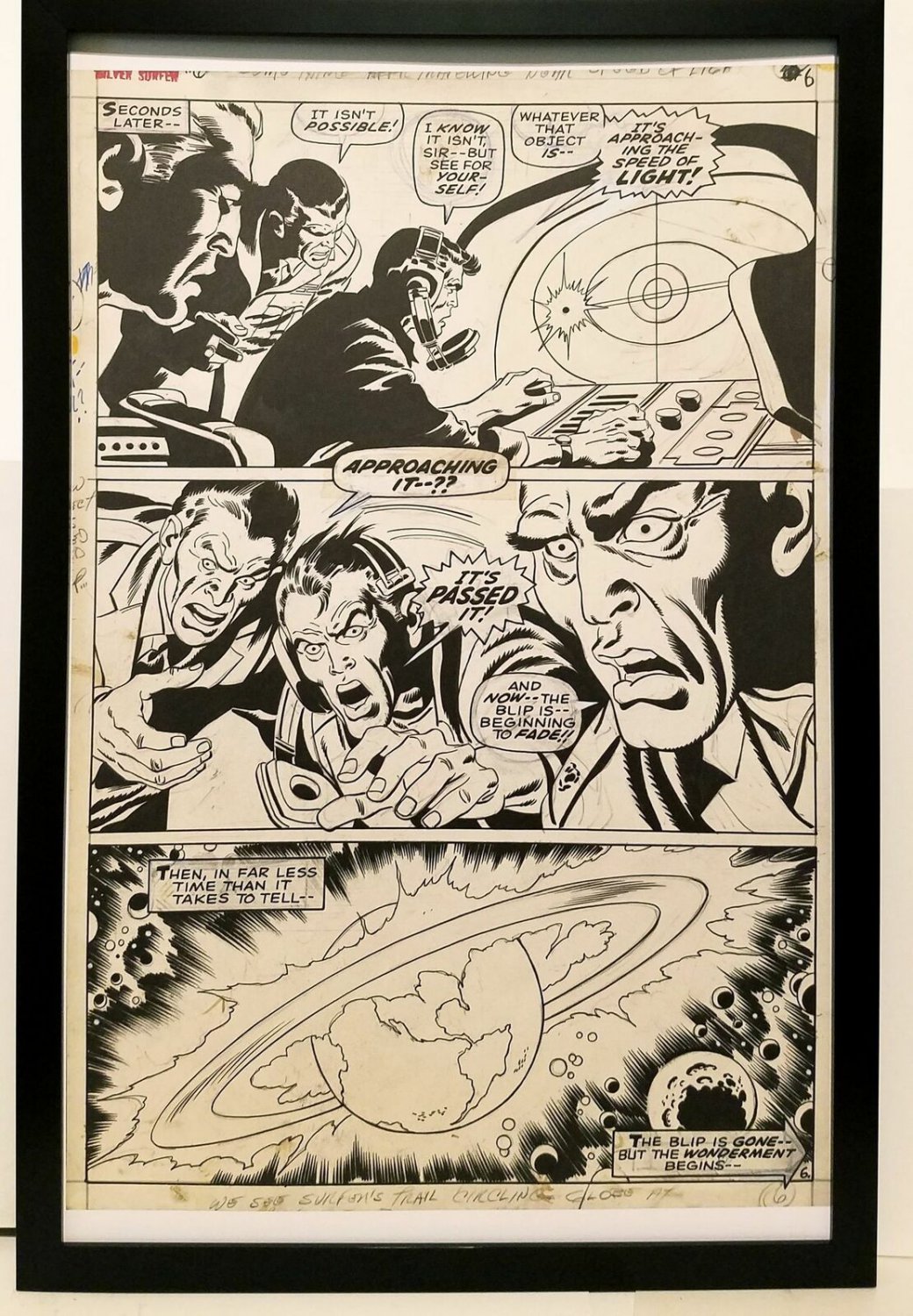 Silver Surfer #6 pg. 6 by John & Sal Buscema 11x17 FRAMED Original Art Print Mar