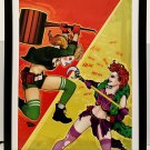 Harley Quinn vs. Joker's Daughter by Ant Lucia 11x14 FRAMED DC Comics Art Print
