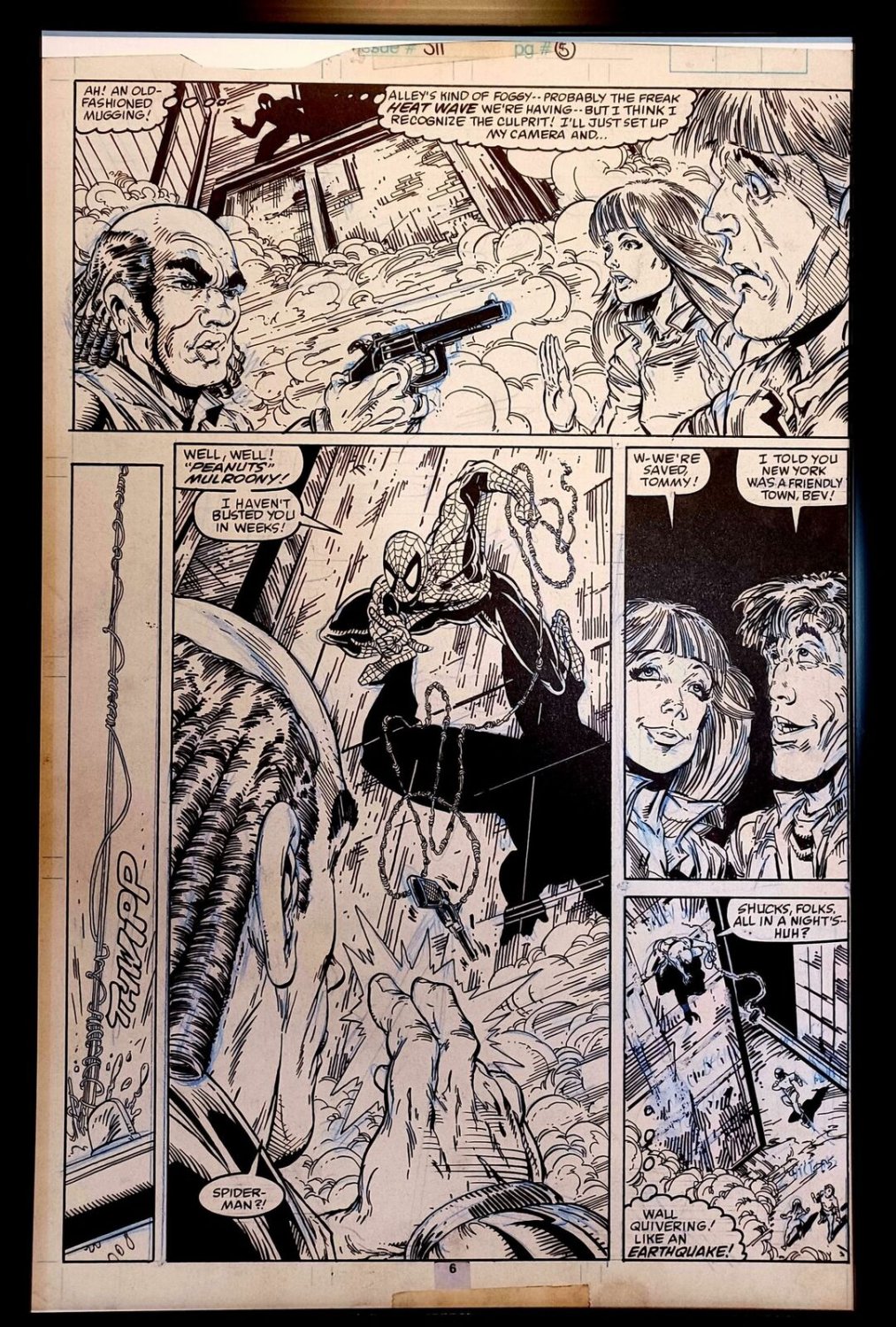 Amazing Spider-Man #311 pg. 5 by Todd McFarlane 11x17 FRAMED Original Art Print