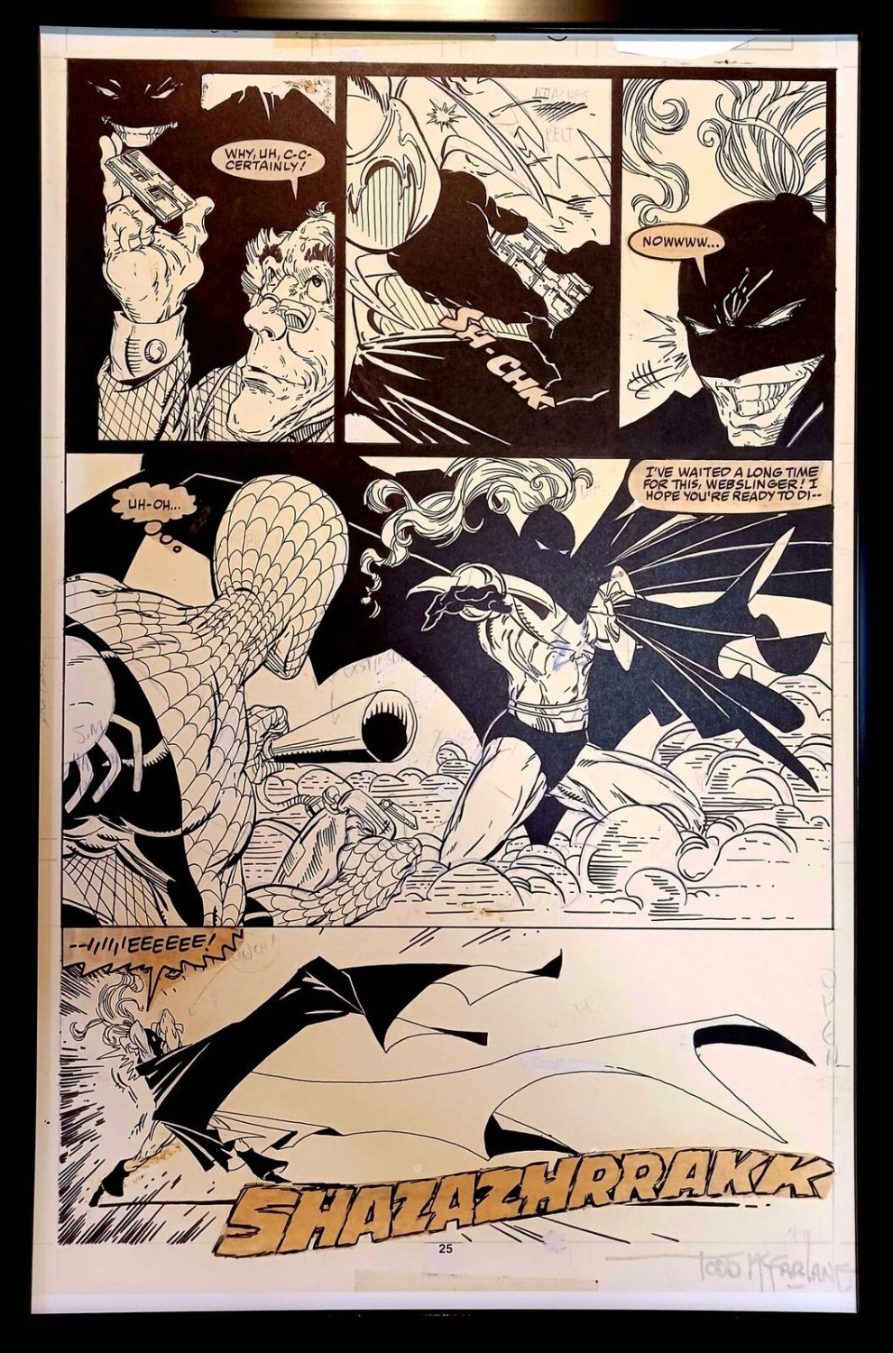 Amazing Spider-Man #310 pg. 19 by Todd McFarlane 11x17 FRAMED Original Art Print