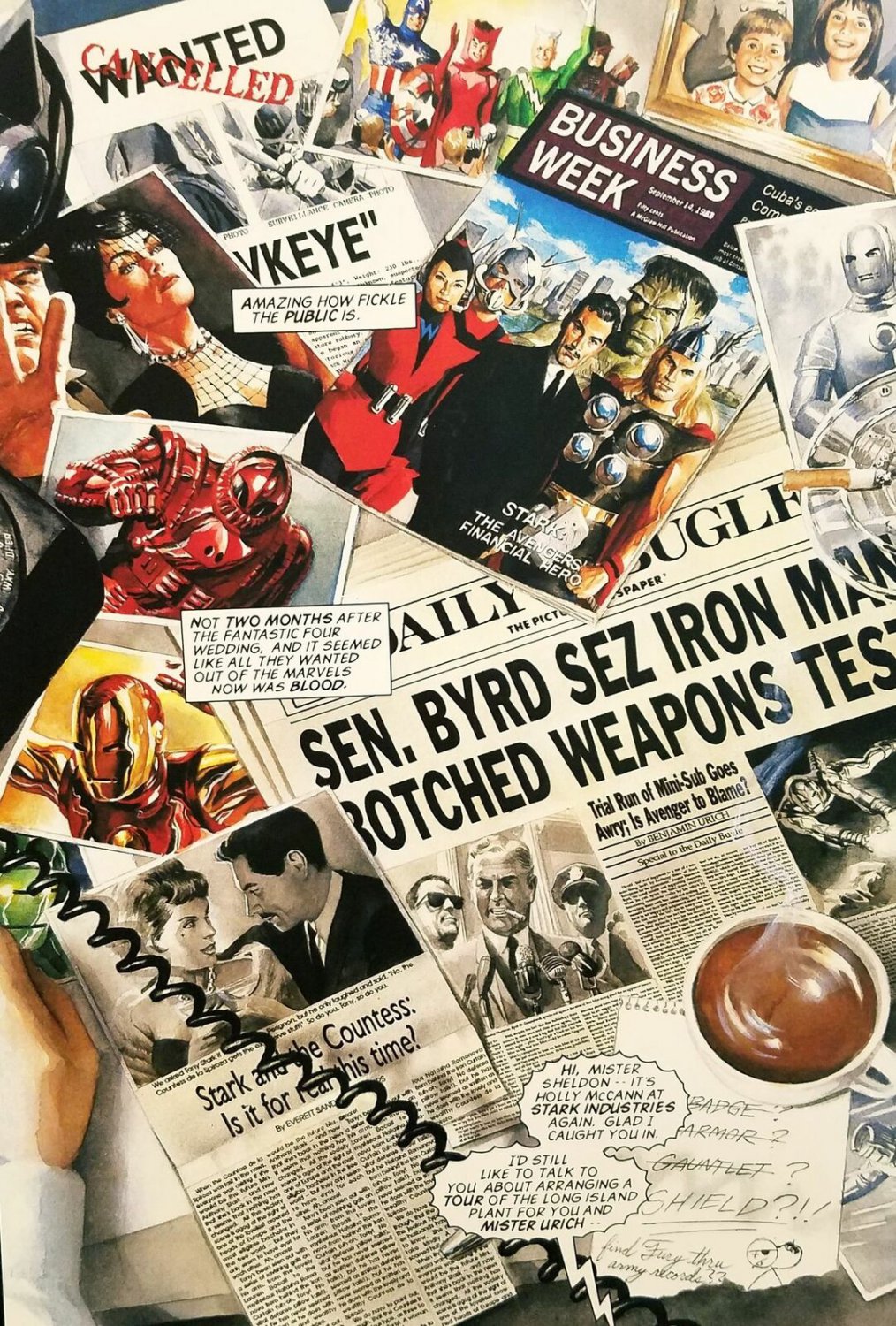 Avengers Iron Man Marvels 11x16 Art Print by Alex Ross, New Marvel Comics cardst