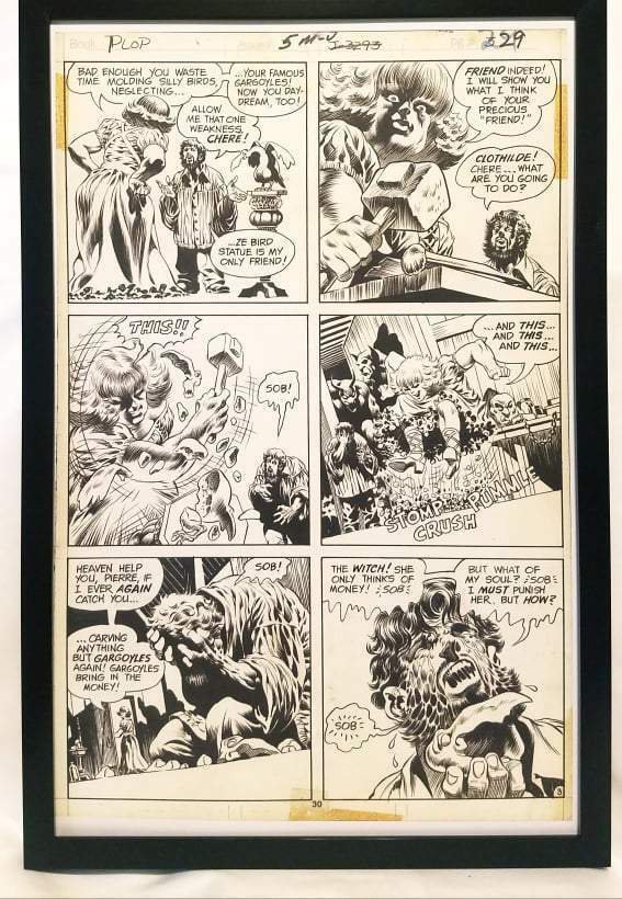 PLOP #5 pg. 3 by Bernie Wrightson 11x17 FRAMED Original Art Poster DC Comics