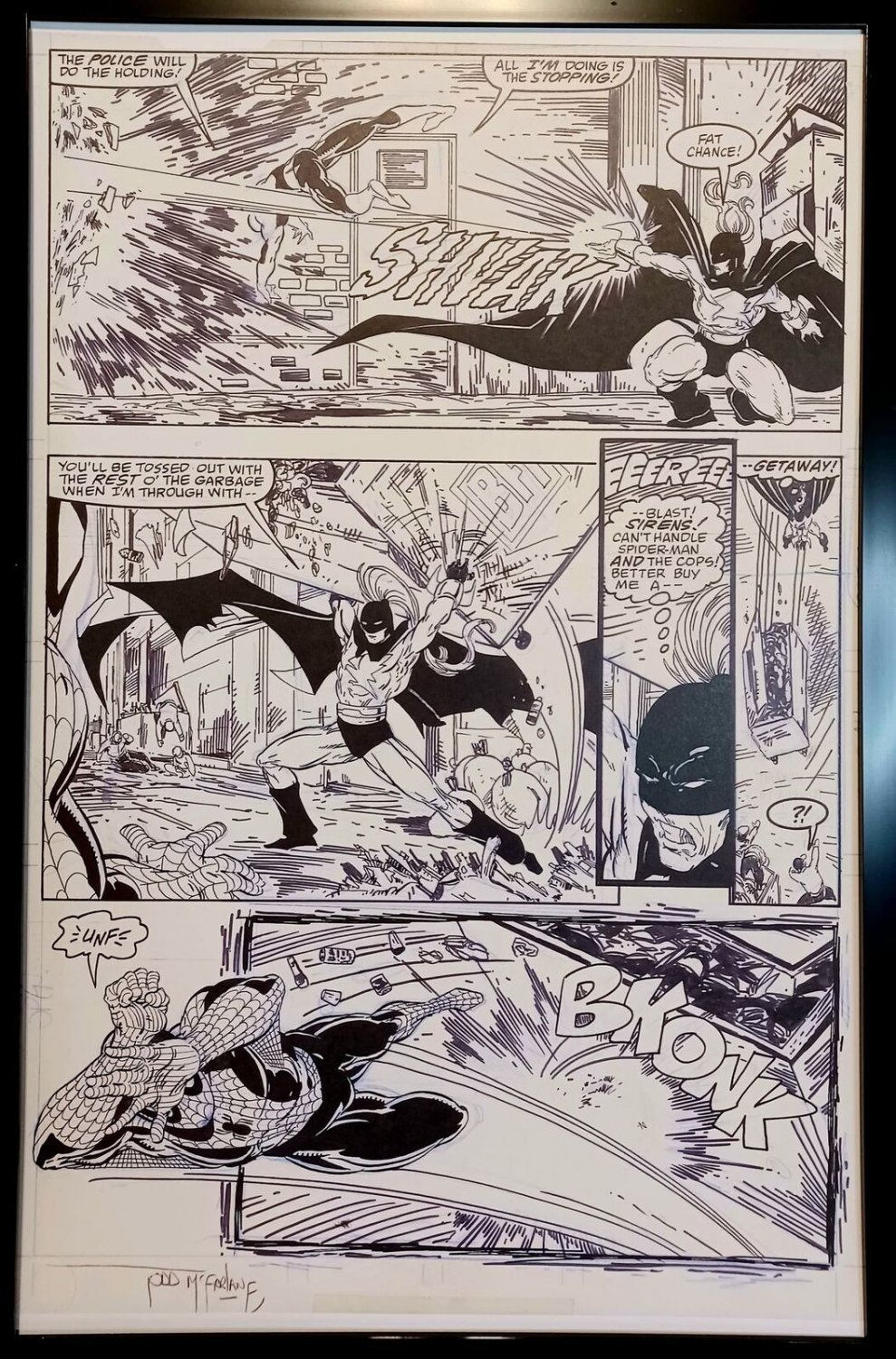 Amazing Spider-Man #310 pg. 4 by Todd McFarlane 11x17 FRAMED Original Art Print