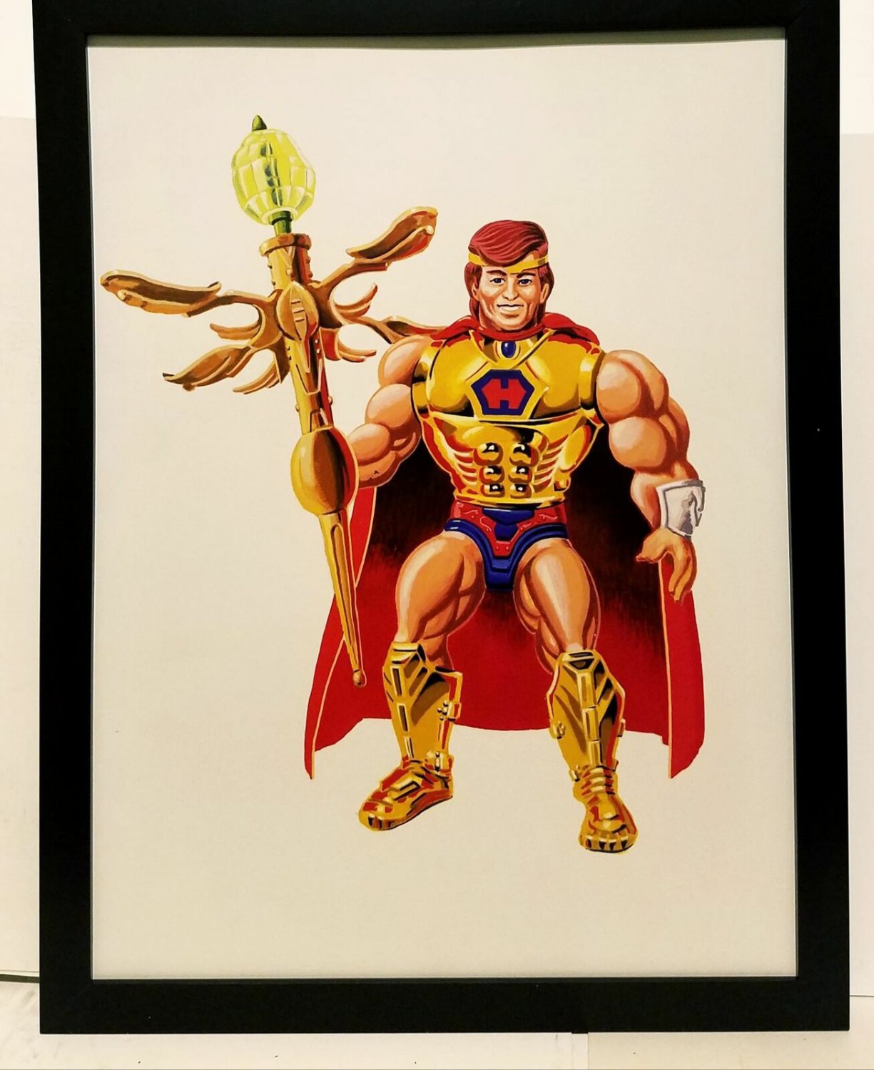 He-Ro prototype for He-Man & Masters of the Universe 9x12 FRAMED Art Print Poste
