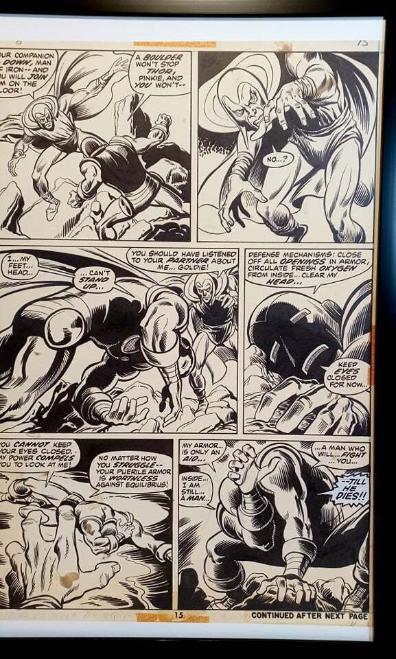 Avengers #105 pg. 15 by John Buscema 11x17 FRAMED Original Art Print Marvel Comi