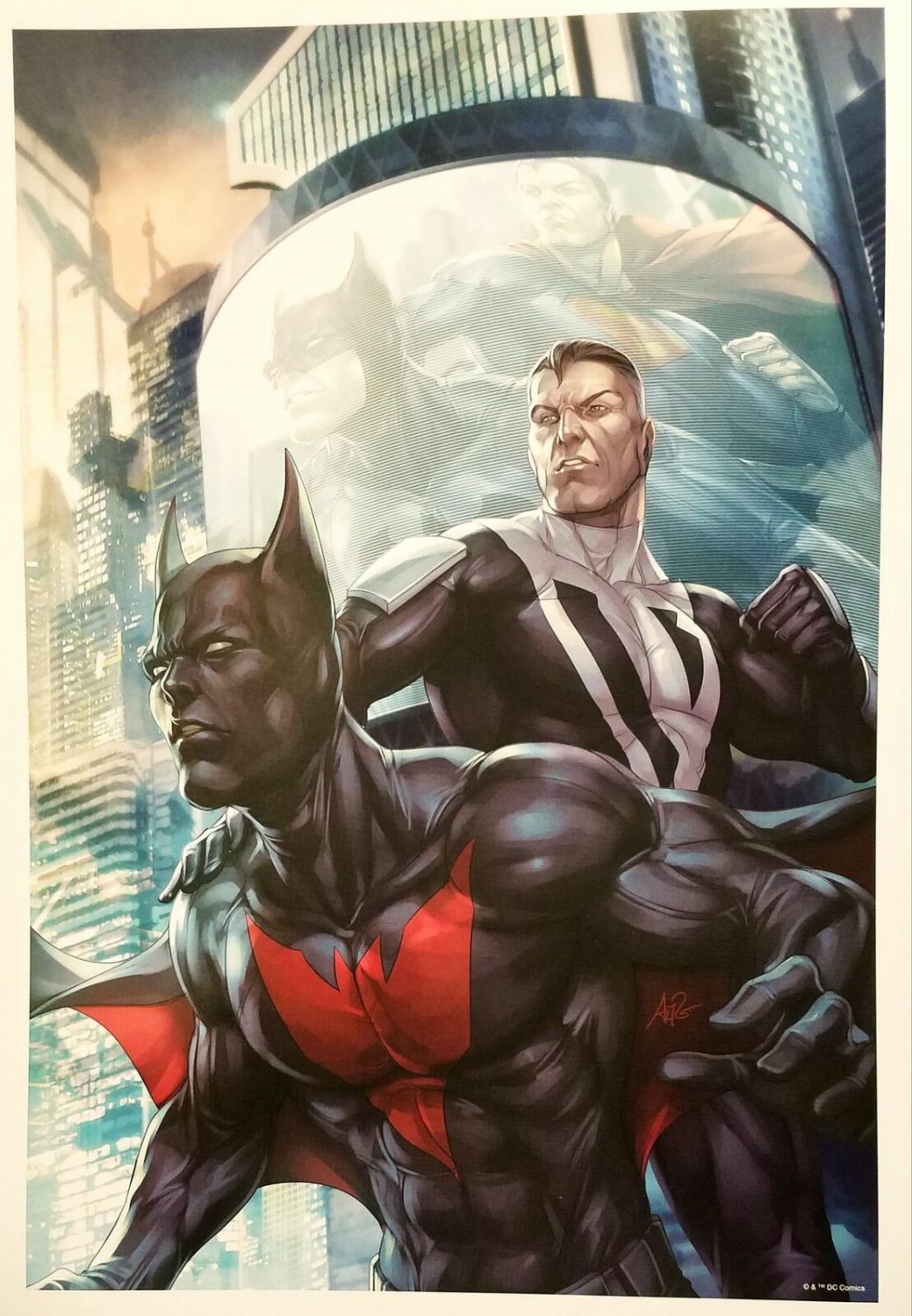 Batman Beyond & Superman Art Print by Stanley "Artgerm" Lau, New DC Comics cards