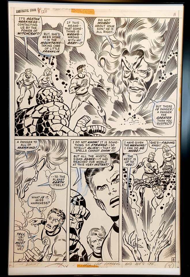 Fantastic Four #120 pg. 8 by John Buscema 11x17 FRAMED Original Art Print Marvel