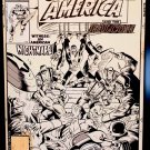 Captain America #264 X-Men Mike Zeck 11x17 FRAMED Original Art Poster Marvel Com