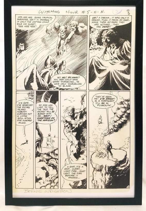 Witching Hour #5 pg. 5 by Bernie Wrightson 11x17 FRAMED Original Art Poster DC C