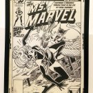 Ms. Marvel #22 by Dave Cockrum 11x17 FRAMED Original Art Poster Marvel Comics