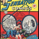 Sensation Comics #34 Wonder Woman 9x12 FRAMED Art Print, Vintage 1944 DC