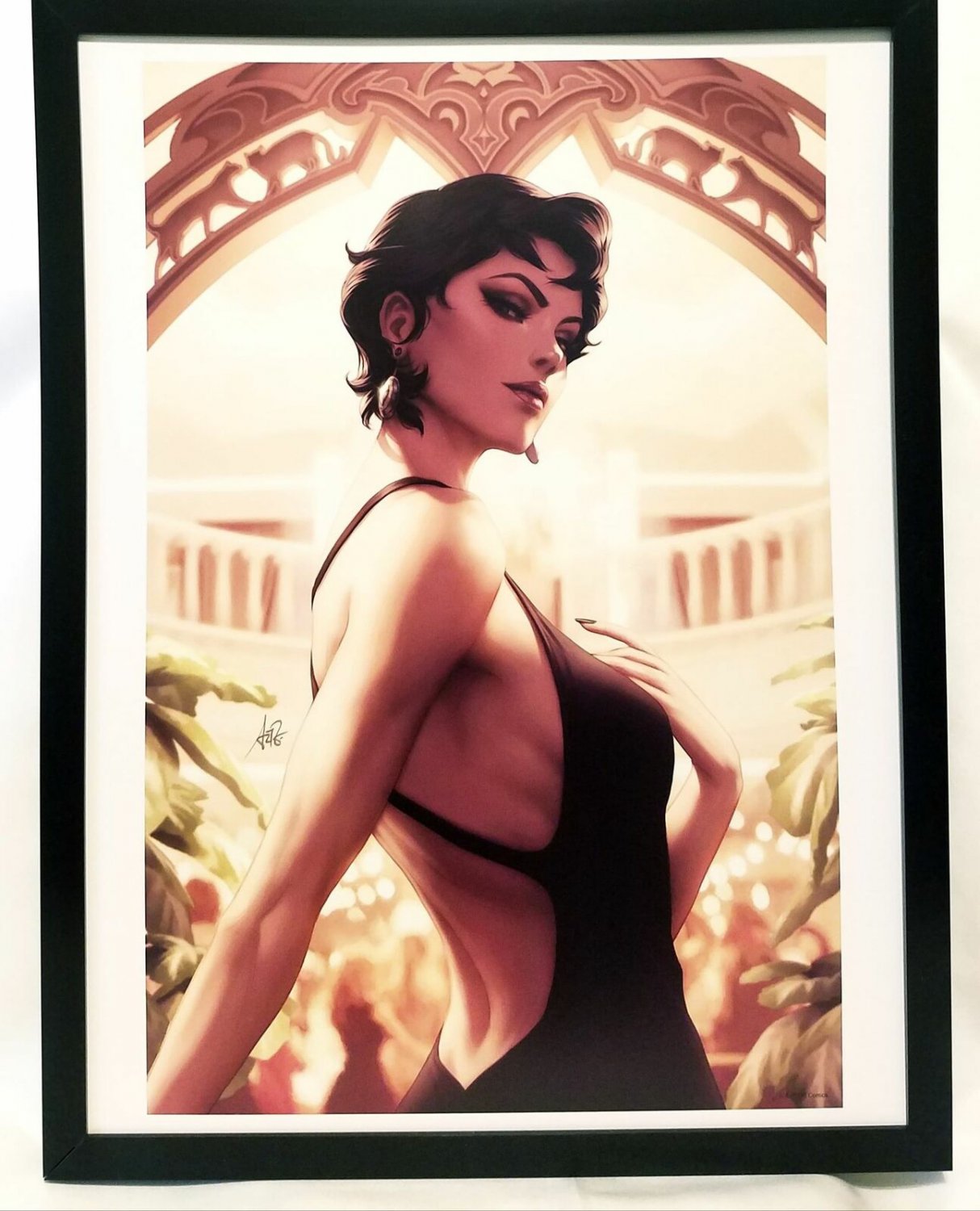 Catwoman Selina Kyle By Stanley Artgerm Lau Framed 12x16 Art Print Dc Comics Pos 7545