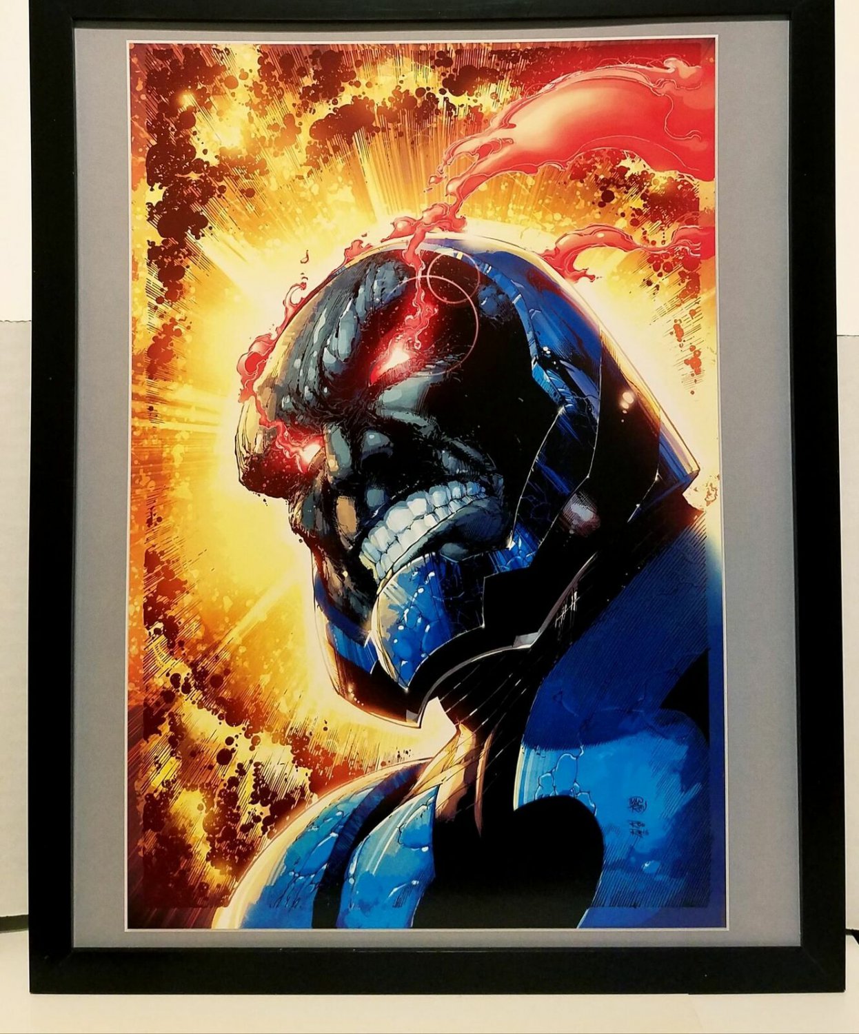 Darkseid from Justice League by Ivan Reis 11x14 FRAMED DC Comics Art Print Poste