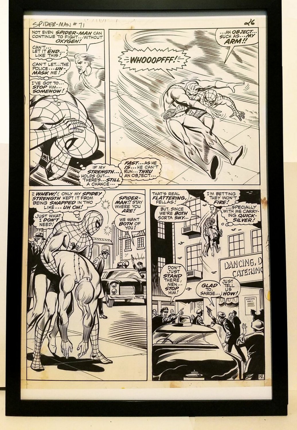 Amazing Spider-Man #71 pg. 19 John Romita 11x17 FRAMED Original Art Print Marvel
