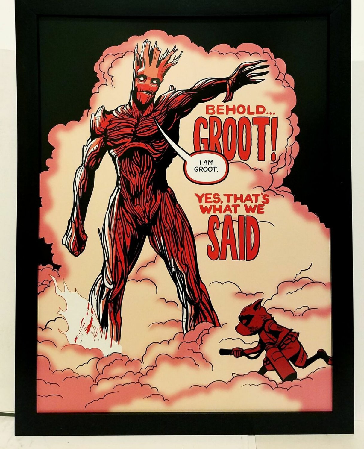 Rocket Groot Avengers #57 homage by Chip Zdarksy 9x12 FRAMED Art Print Marvel Co