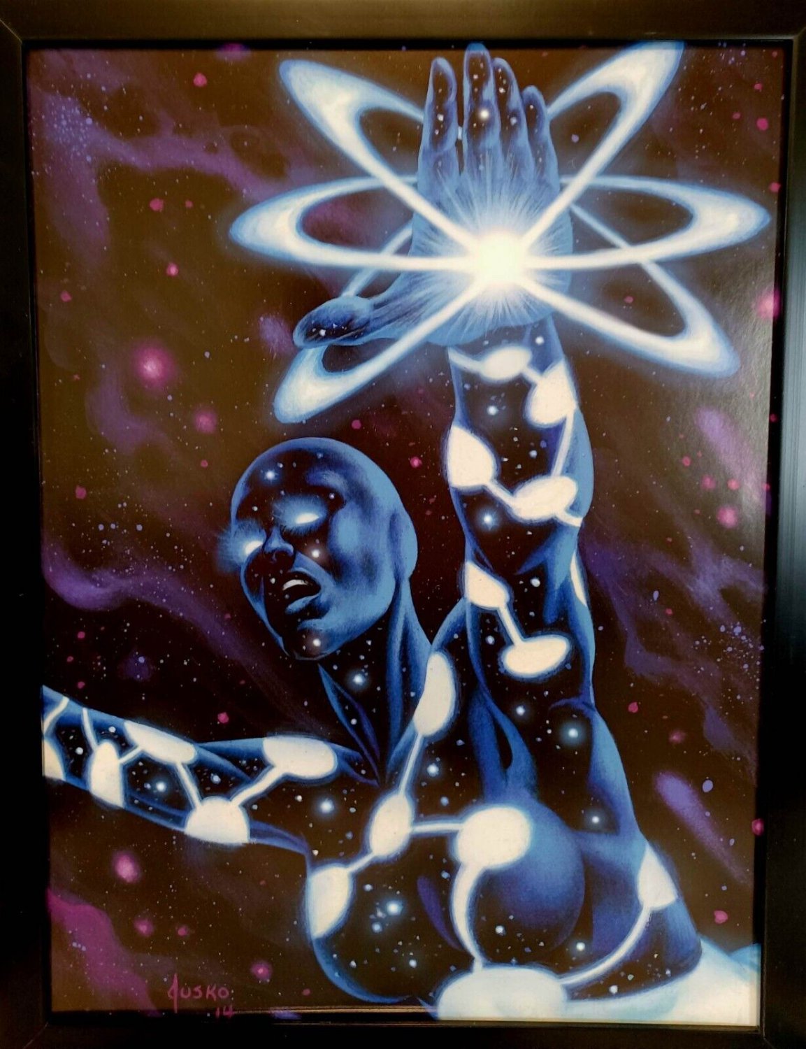 Captain Universe Marvel Masterpieces by Joe Jusko 9x12 FRAMED Marvel Comics Art