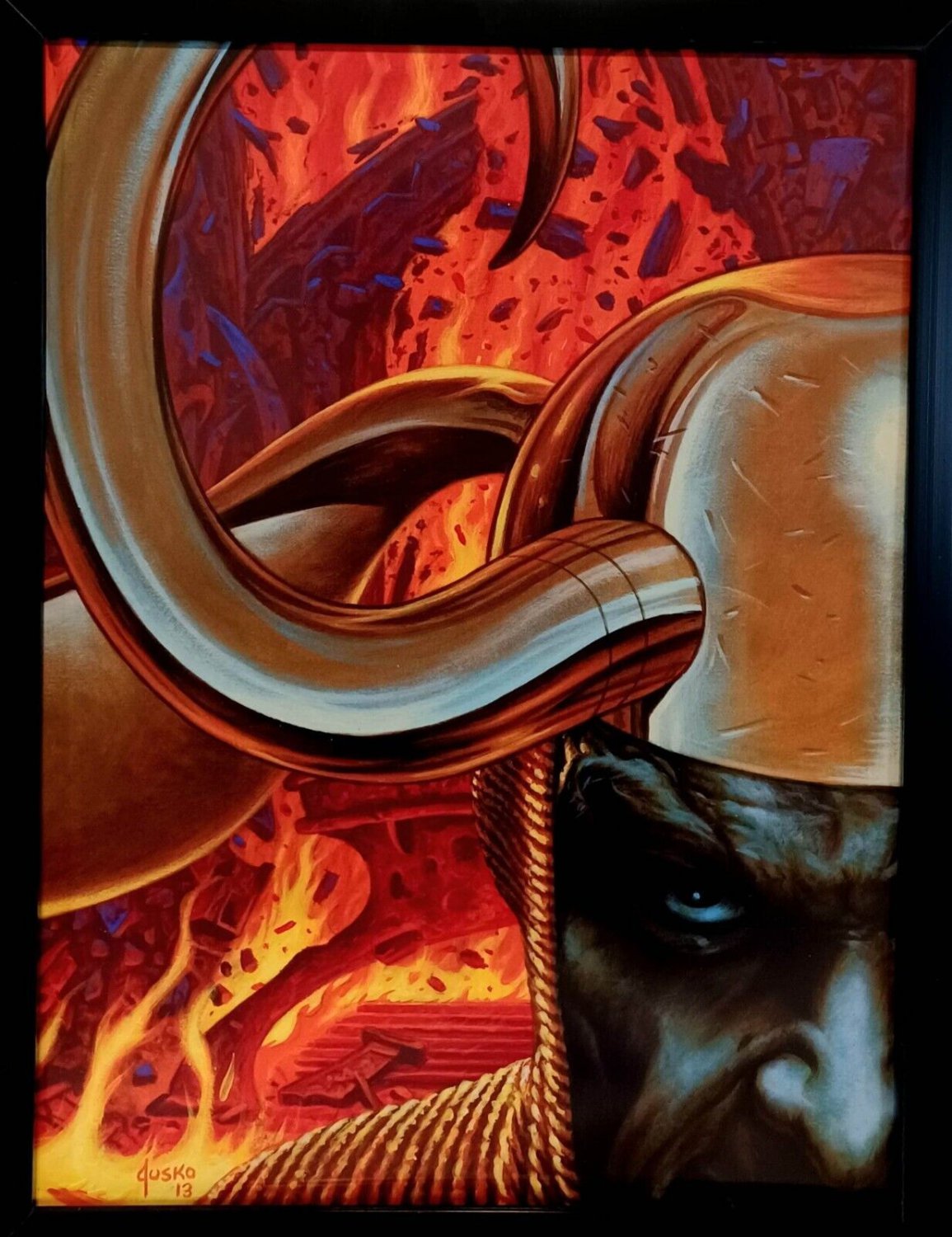 Loki Marvel Masterpieces by Joe Jusko 9x12 FRAMED Comics Art Print Thor Poster