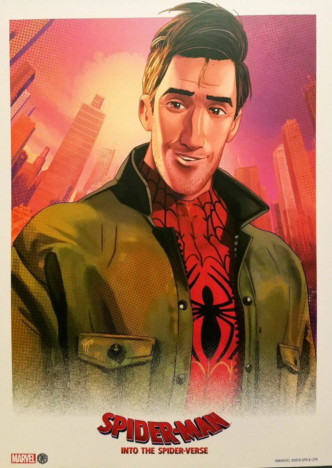 Spider-Verse Spider-Man by Ruiz Burgos 8x11 Art Print Marvel Comics
