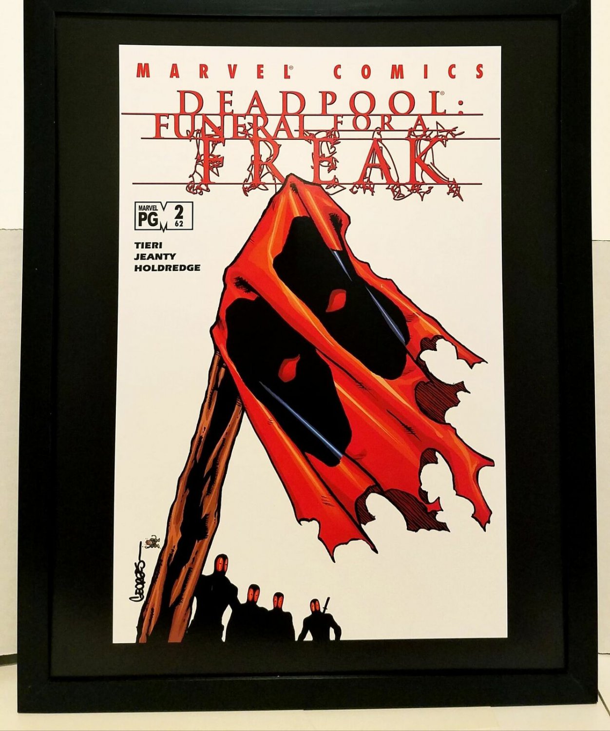 Deadpool Funeral for a Freak by Georges Jeanty 11x14 FRAMED Marvel Comics Art Pr