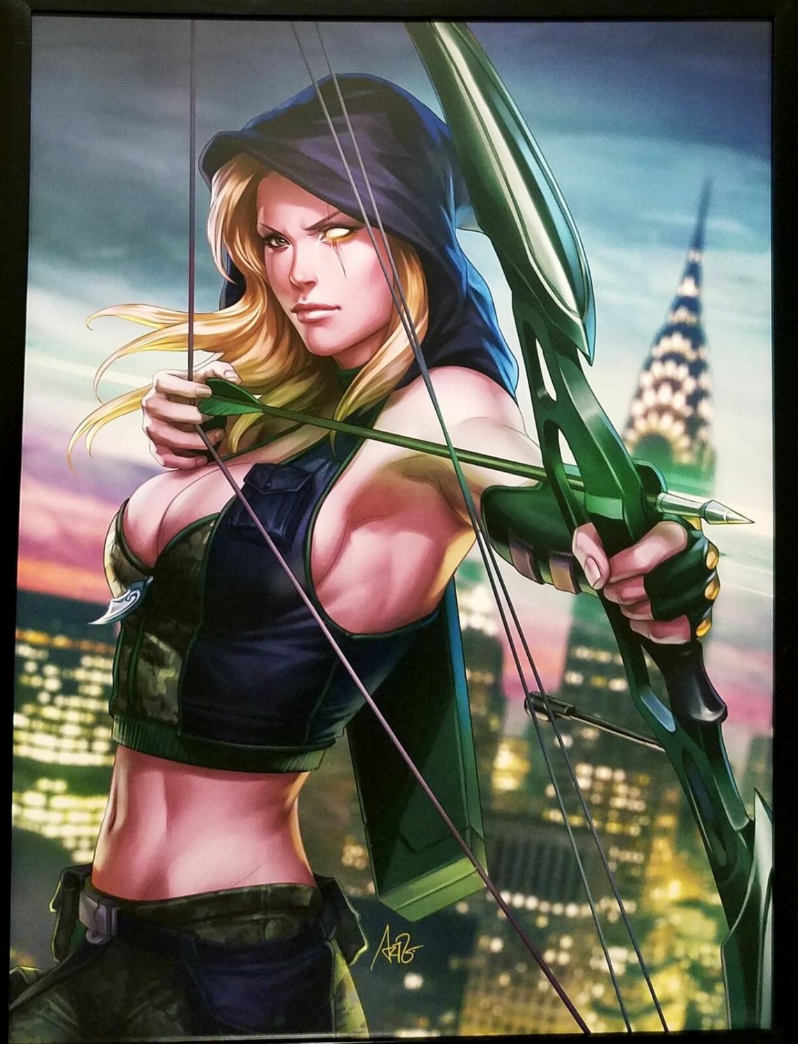 Robyn Hood by Stanley Artgerm Lau 12x16 FRAMED Art Print Zenescope Comics