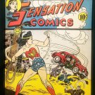 Sensation Comics #28 Wonder Woman 9x12 FRAMED Art Print, Vintage 1944 DC Comics