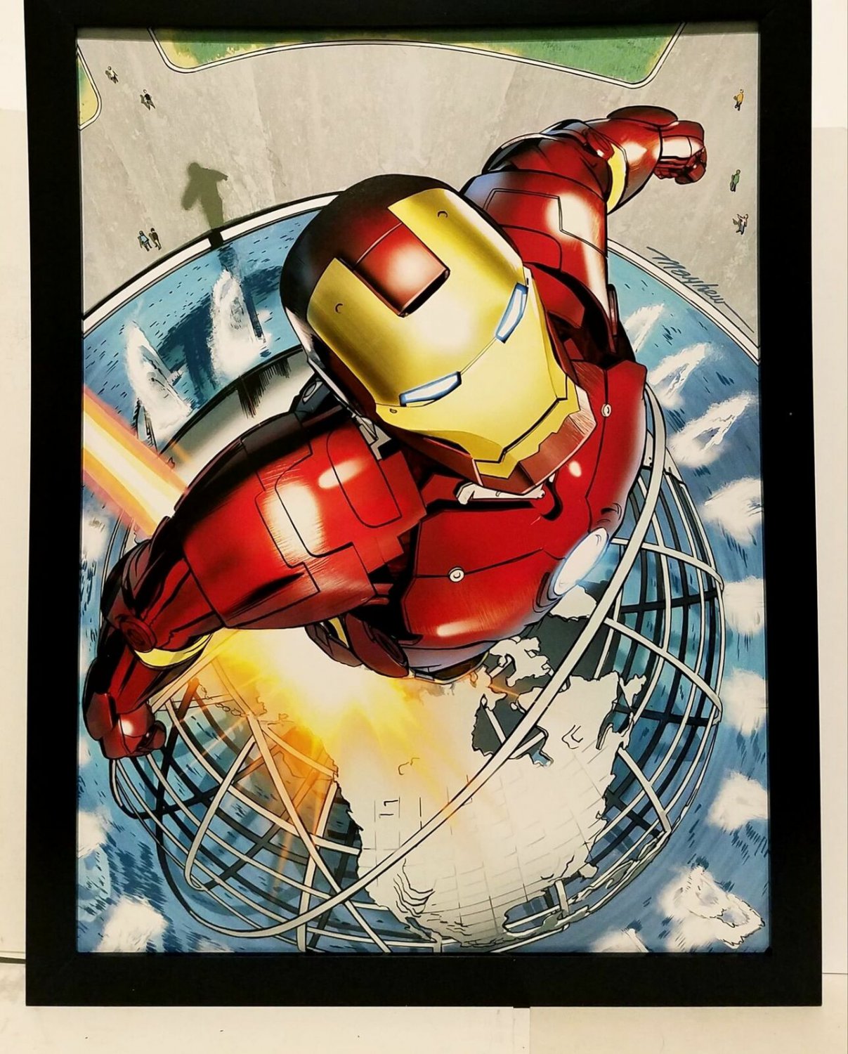 Invincible Iron Man by Mike Mayhew 9x12 FRAMED Art Print Marvel Comics ...