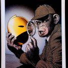 Helmet of Fate Detective Chimp by Brian Bolland FRAMED 12x16 Art Print DC Comics