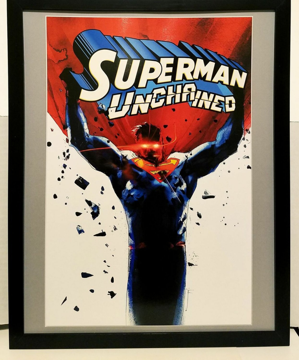 Superman Unchained by Jock 11x14 FRAMED DC Comics Art Print Poster