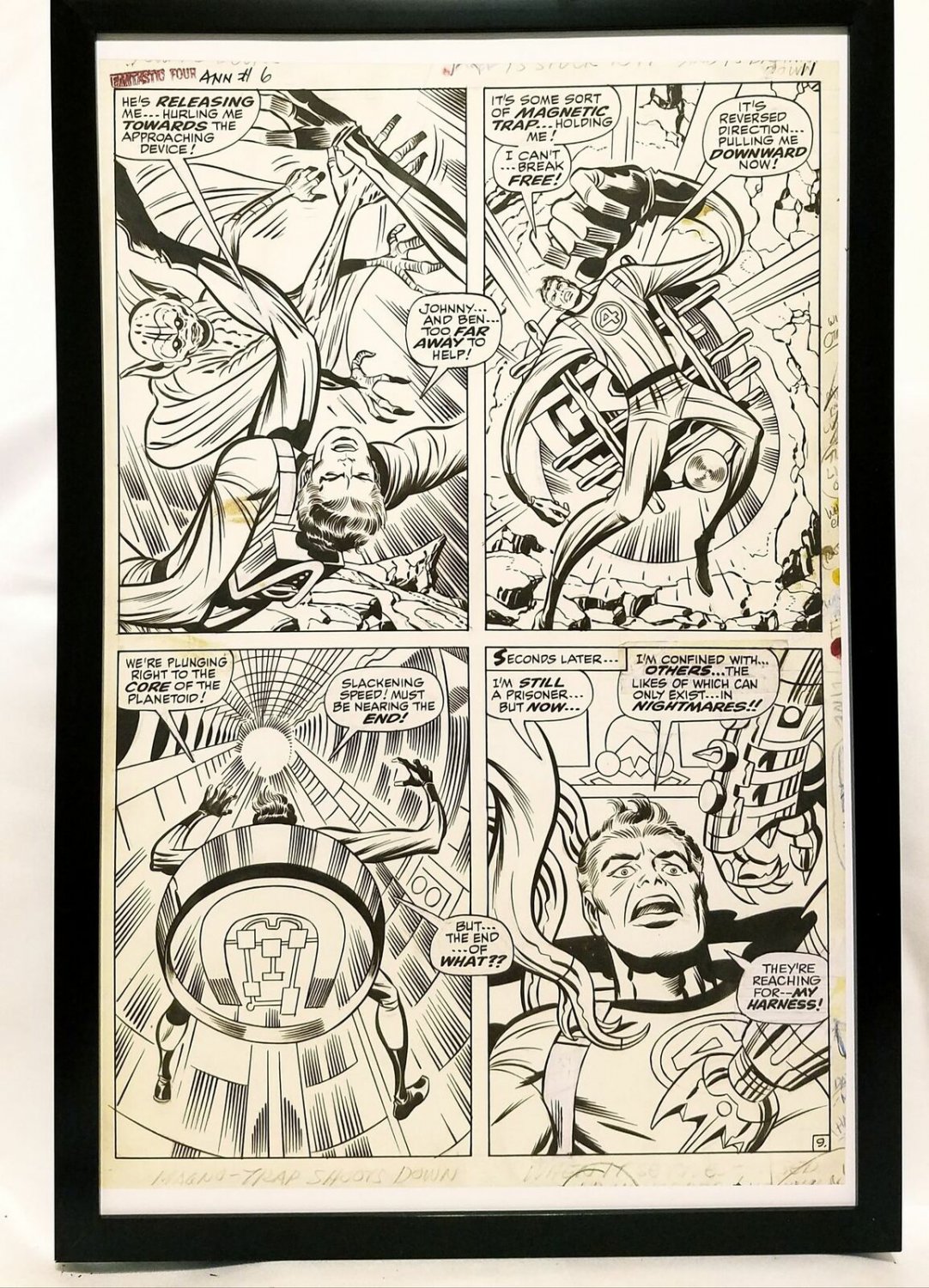 Fantastic Four Annual #6 pg. 9 by Jack Kirby 11x17 FRAMED Original Art Poster Ma