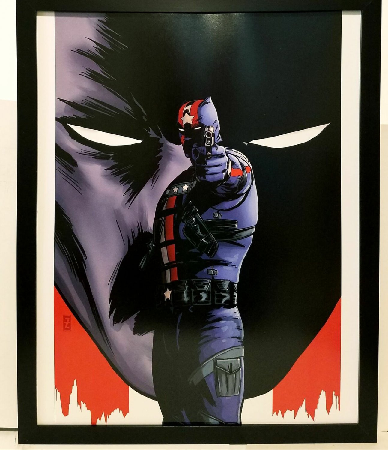 Black American Panther by Patrick Zircher 11x14 FRAMED Marvel Comics Art Print P