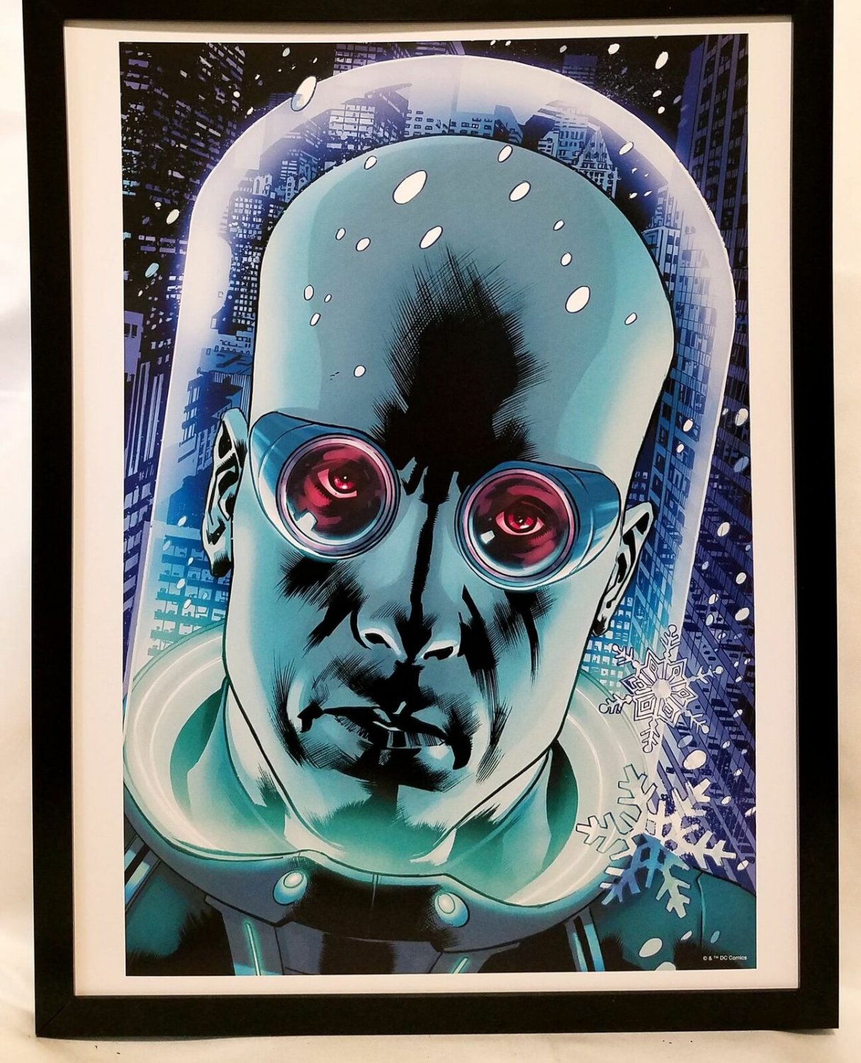 Mr. Freeze by Bryan Hitch FRAMED 12x16 Art Print DC Comics Poster