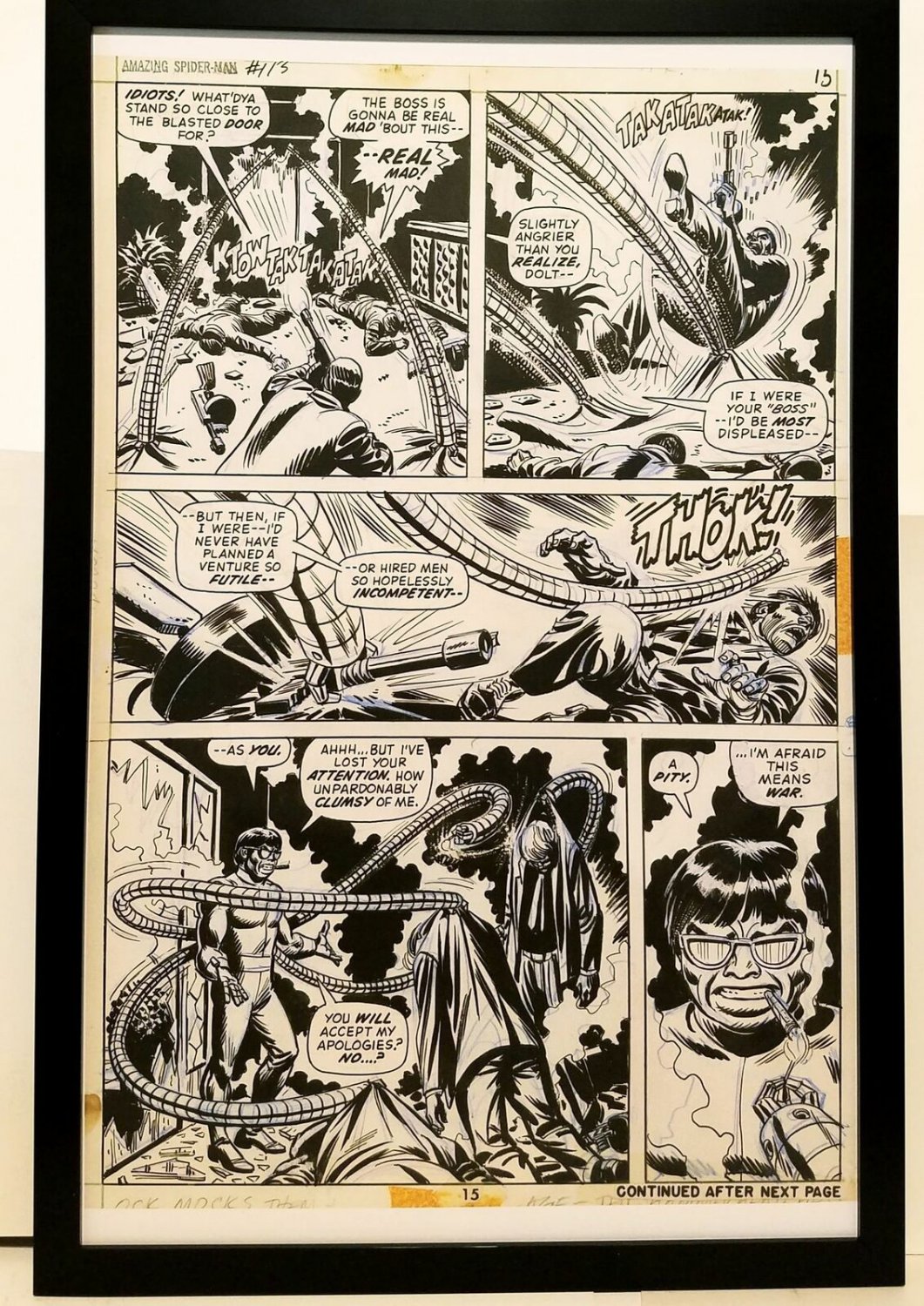 Amazing Spider-Man #113 pg. 15 by John Romita & Jim Starlin (pencils) and Romita
