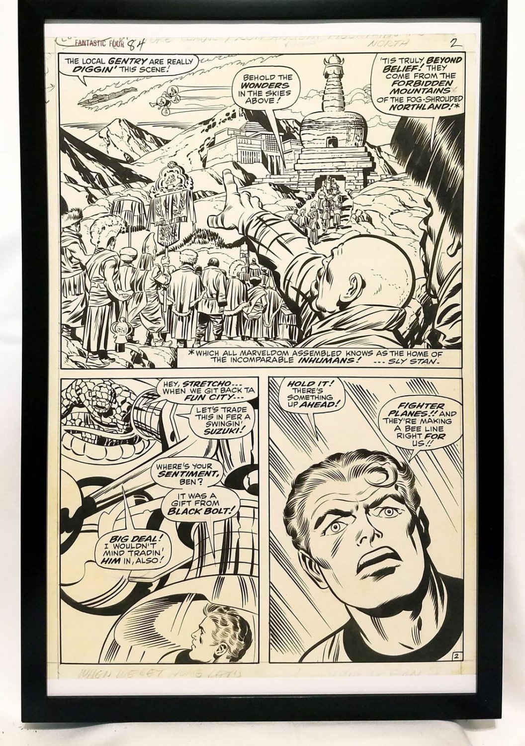 Fantastic Four #84 pg. 2 by Jack Kirby 11x17 FRAMED Original Art Poster Marvel C