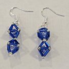 Modern Geometric Crystal Cage Earrings