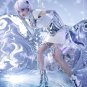 Future science fiction women's clothing robot show clothing