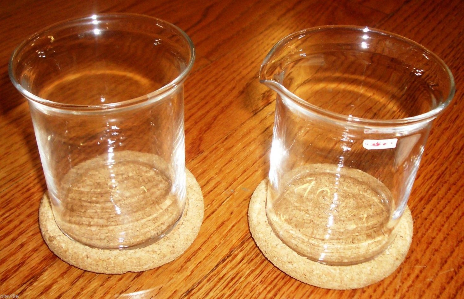 BODUM Bistro Sugar and Creamer Set with cork coasters