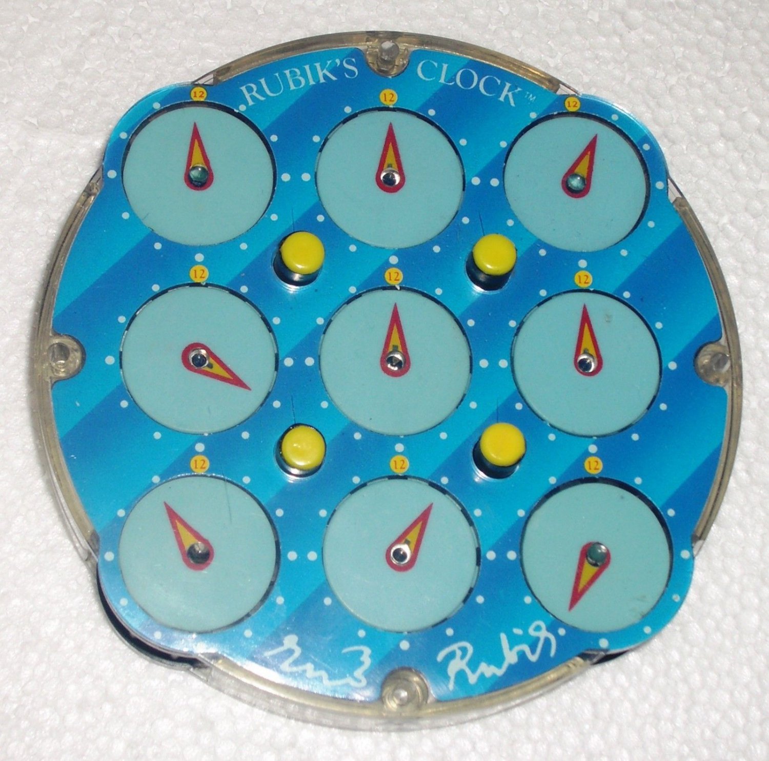 Vintage RUBIK'S Clock Puzzle 1988 Matchbox Toys