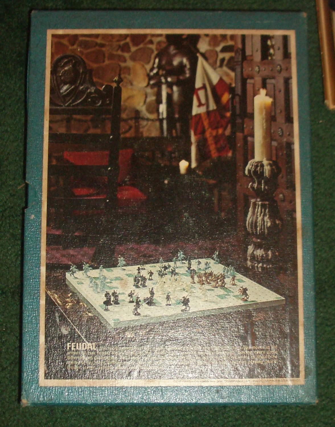 FEUDAL Bookshelf Board Game 1969 3M Vintage Roleplaying Game