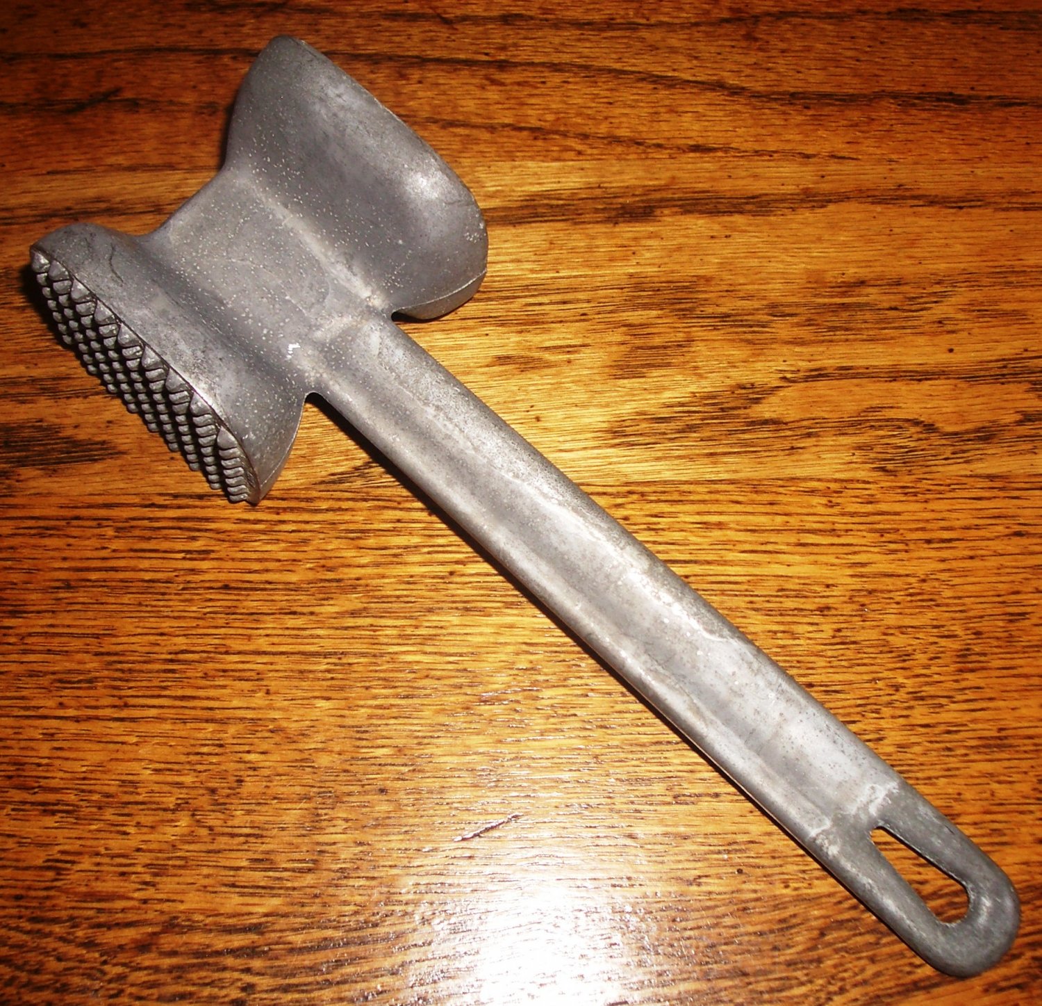 Meat Mallet Metal Royal Industries Cast Aluminum Tenderizer with 2