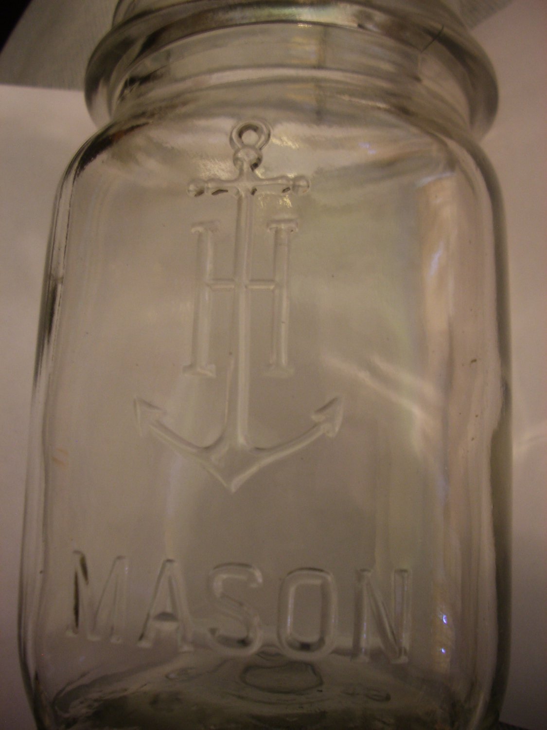 Vintage Anchor Hocking Canning Mason Jar 6 19 43 Pint 16Oz Clear Glass