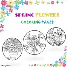 Spring Flower Coloring Pages