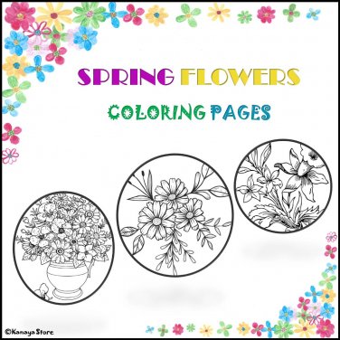 Spring Flower Coloring Pages